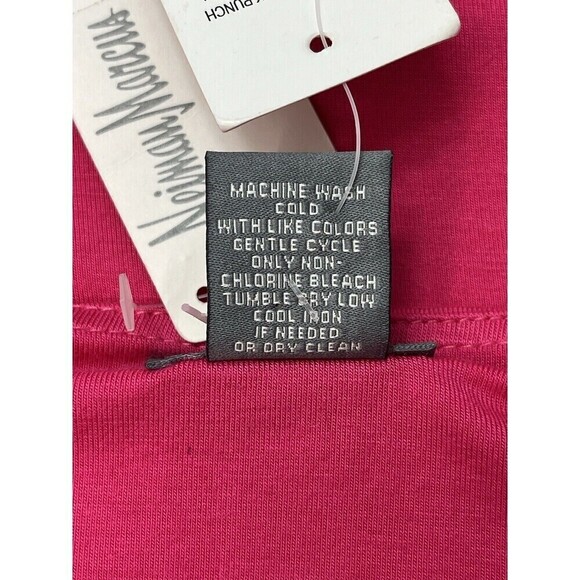 Neiman Marcus Womens Pink Linen Blend Cow Neck Ruching Beach Coastal L - Picture 10 of 10